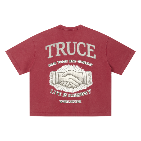 Truce Lifestyle | Unisex Vintage Wash (280 g/m²) Boxy T-Shirt