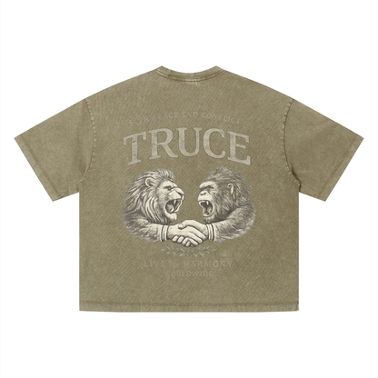 Truce Lifestyle | Unisex Vintage Wash Boxy (280 g/m²) T-Shirt