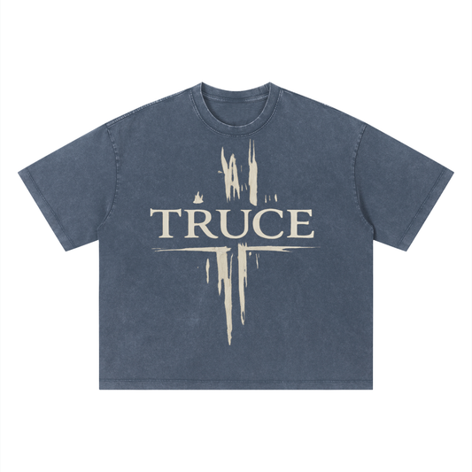 Truce Lifestyle |Unisex Vintage Wash (280 g/m²) Boxy T-Shirt