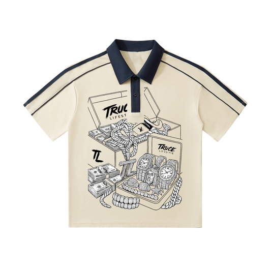 Truce Lifestyle | Contrast Collar (240 g/m²) Short-Sleeve Polo Shirt