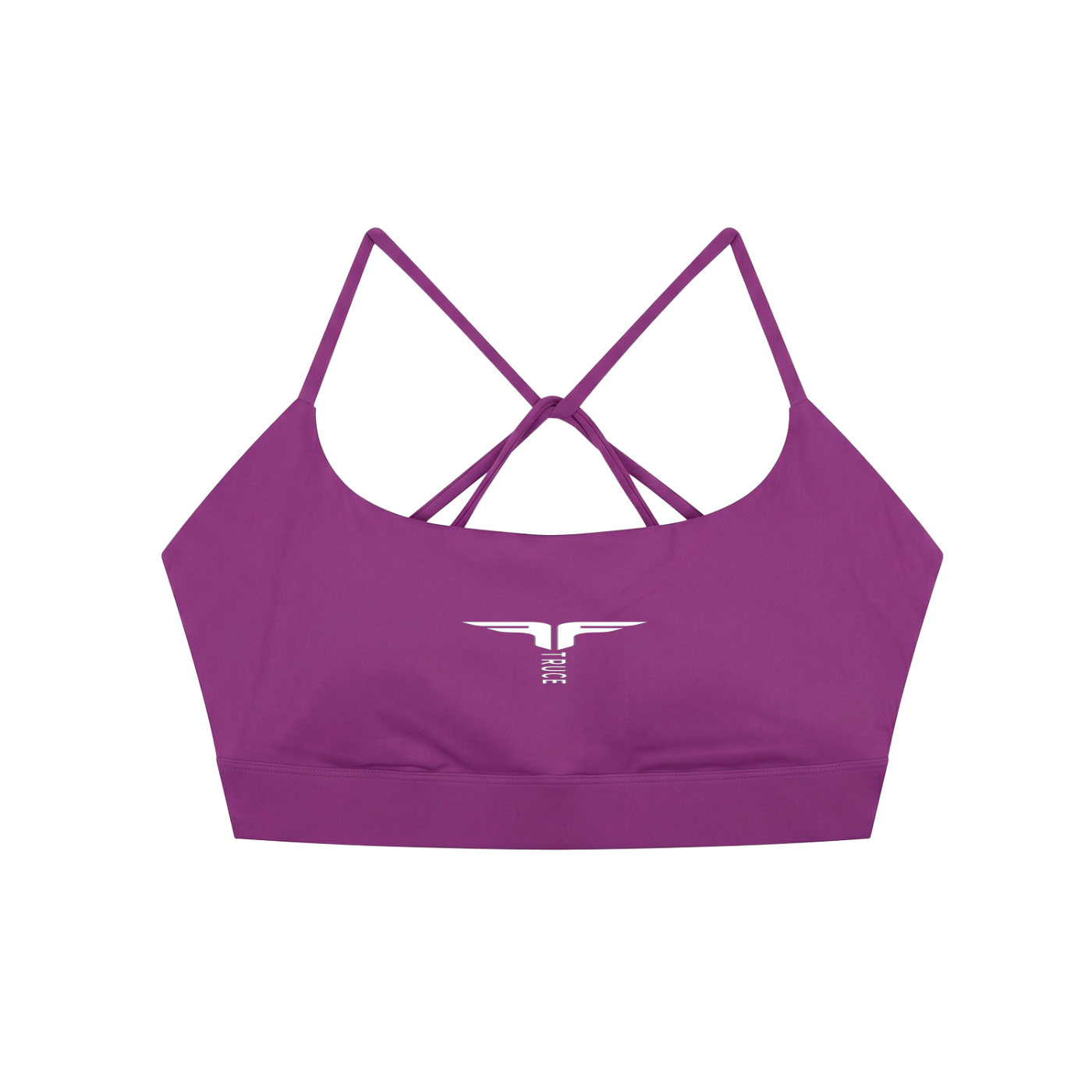 Truce Lifestyle | Logo Strappy Criss Cross Yoga Sports Bra