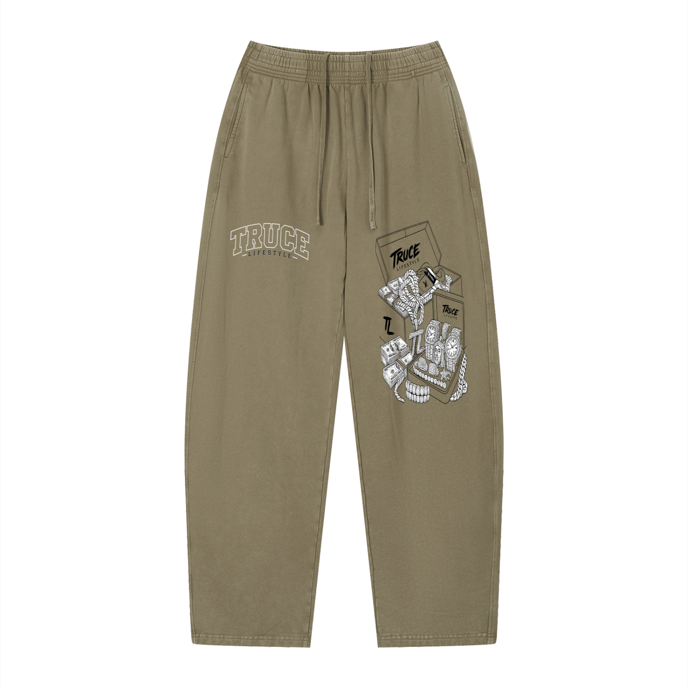 Truce Lifestyle | Fast Life Unisex (360 g/m²) Vintage Wash Loose Sweatpants