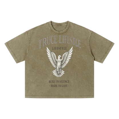 Truce Lifestyle | Unisex Vintage Wash Boxy (280 g/m²) T-Shirt