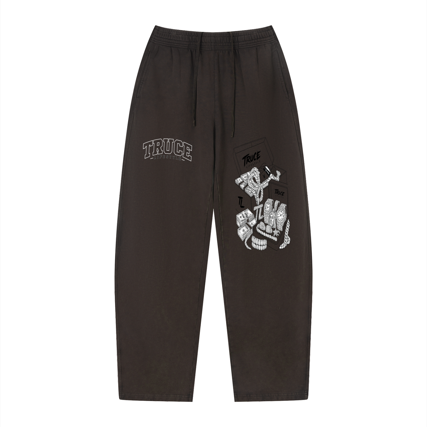 Truce Lifestyle | Fast Life Unisex (360 g/m²) Vintage Wash Loose Sweatpants