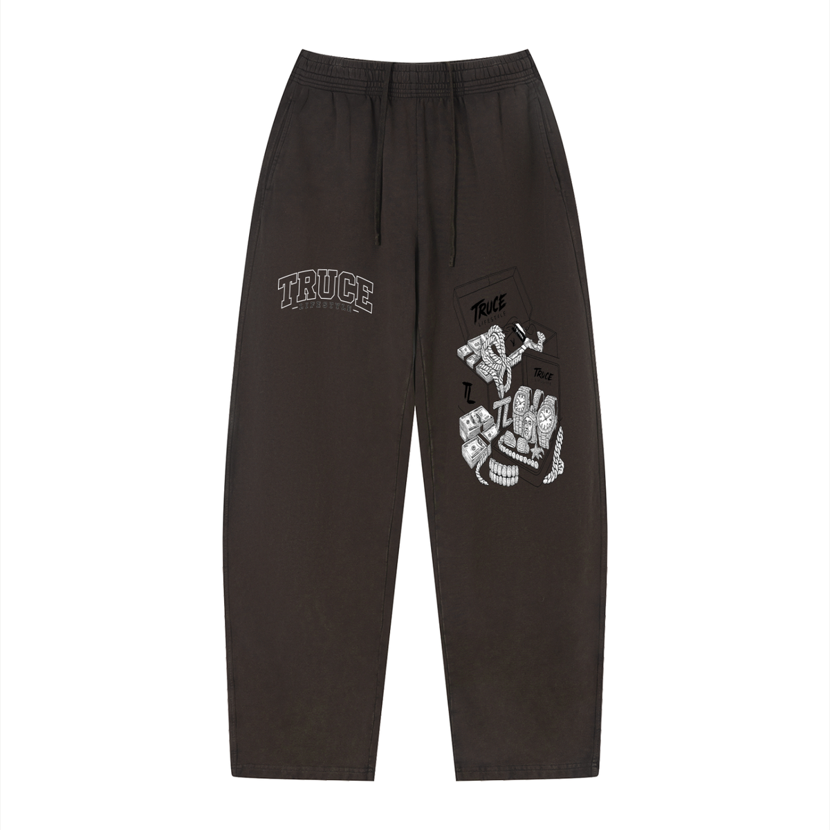 Truce Lifestyle | Fast Life Unisex (360 g/m²) Vintage Wash Loose Sweatpants