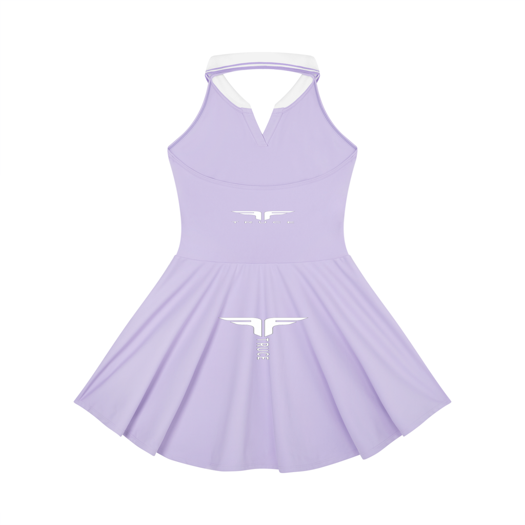 Truce Lifestyle | Women's Collared Halter A-Line (210 g/m²) Tennis Dress