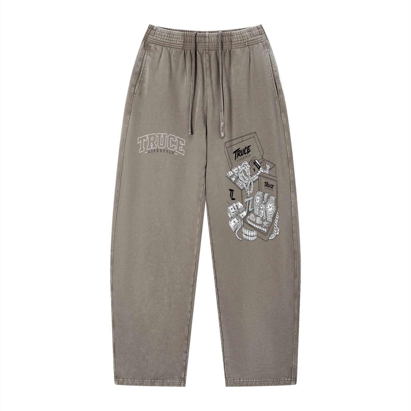 Truce Lifestyle | Fast Life Unisex (360 g/m²) Vintage Wash Loose Sweatpants