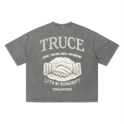 Truce Lifestyle | Unisex Vintage Wash (280 g/m²) Boxy T-Shirt
