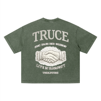 Truce Lifestyle | Unisex Vintage Wash (280 g/m²) Boxy T-Shirt