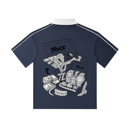 Truce Lifestyle | Contrast Collar (240 g/m²) Short-Sleeve Polo Shirt