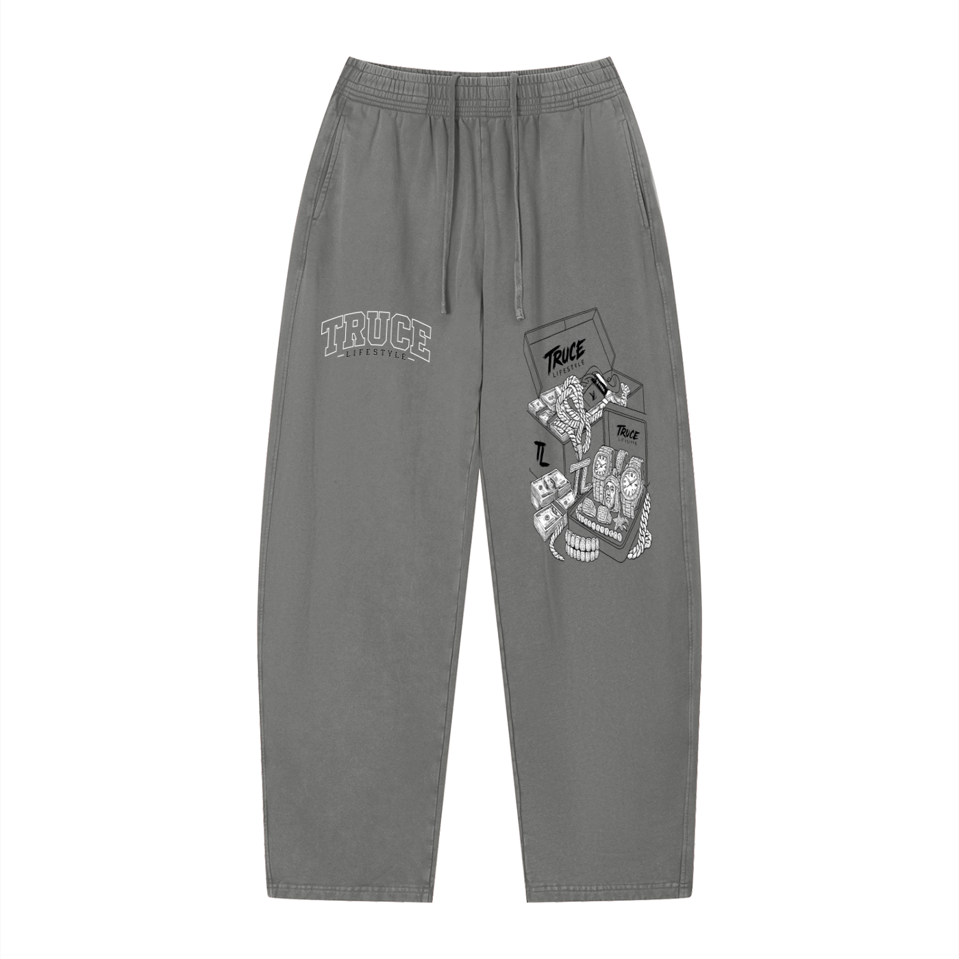 Truce Lifestyle | Fast Life Unisex (360 g/m²) Vintage Wash Loose Sweatpants