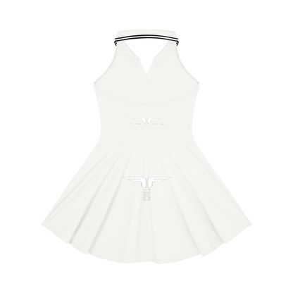 Truce Lifestyle | Women's Collared Halter A-Line (210 g/m²) Tennis Dress