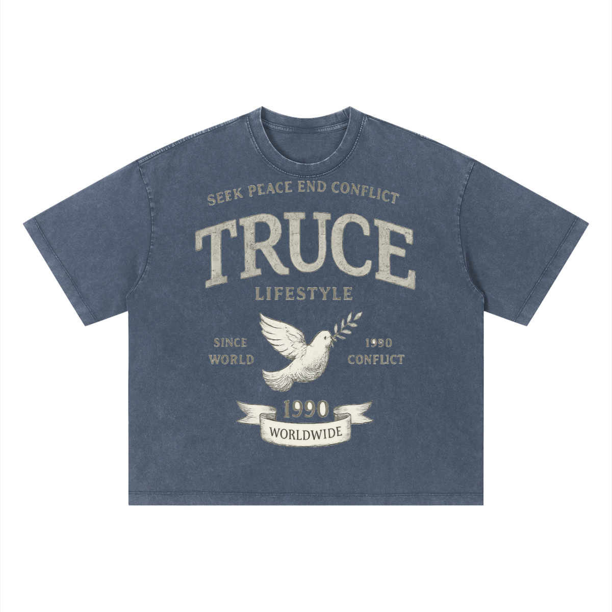 Truce Lifestyle | Unisex Vintage Wash (280 g/m²) Boxy T-Shirt