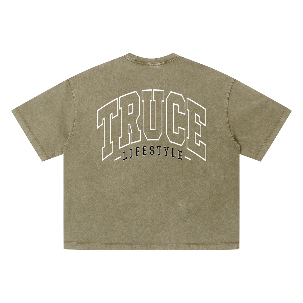 Truce Lifestyle | Living Fast Unisex (280 g/m²) Vintage Wash Boxy T-Shirt