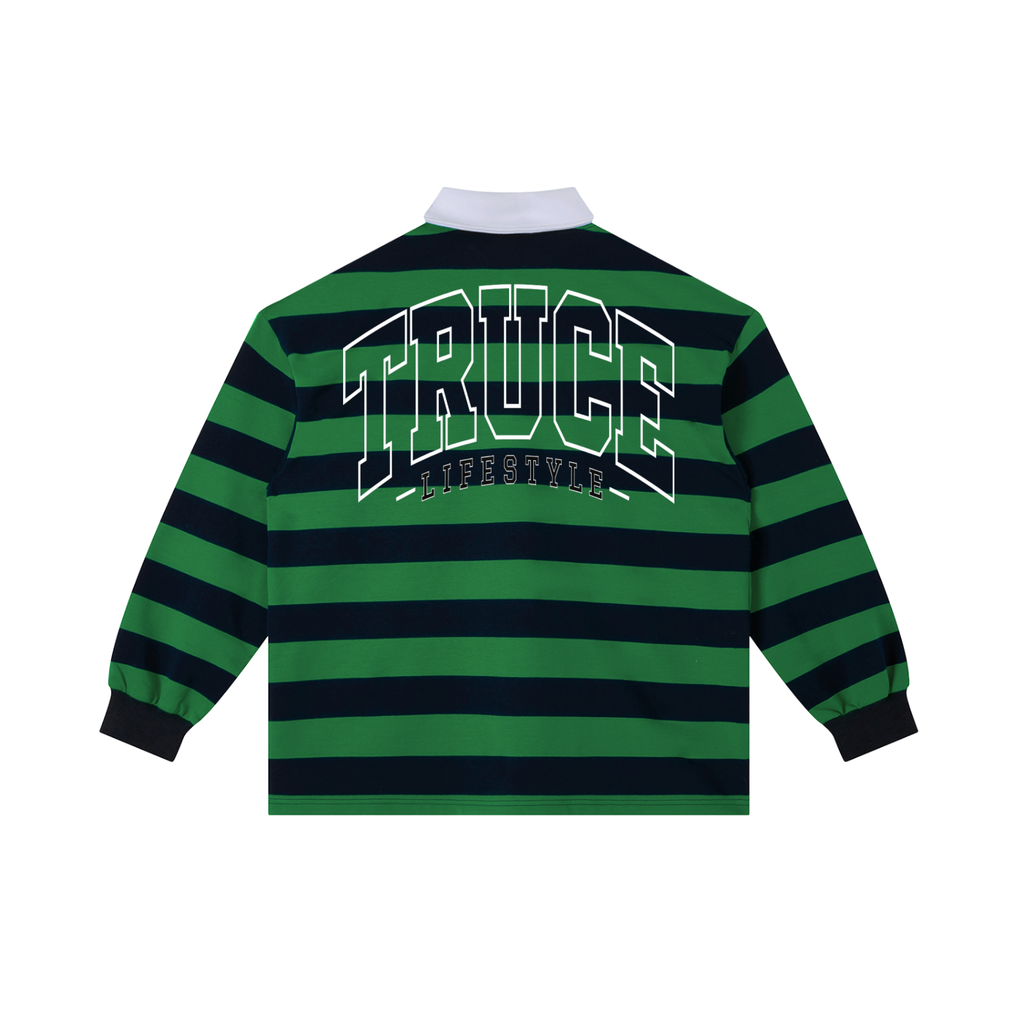 Truce Lifesyle | Payphone Color Block Stripe Polo Shirt