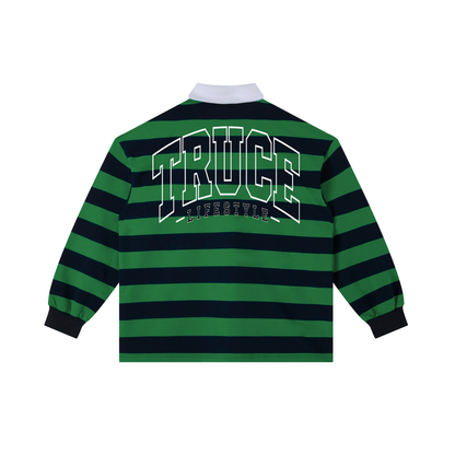 Truce Lifesyle | Payphone Color Block Stripe Polo Shirt