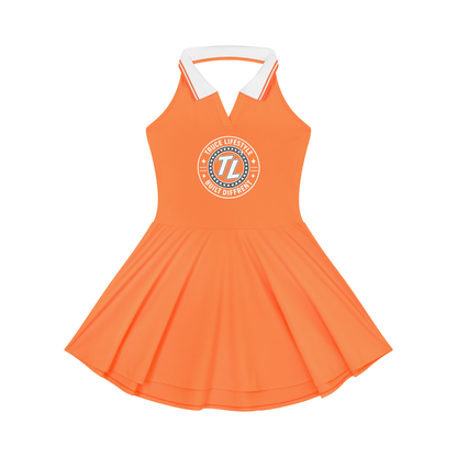 Truce Lifestyle | Women's Collared Halter A-Line (210 g/m²) Tennis Dress