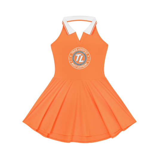 Truce Lifestyle | Women's Collared Halter A-Line (210 g/m²) Tennis Dress