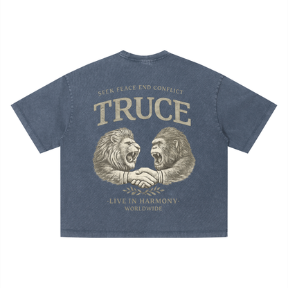 Truce Lifestyle | Unisex Vintage Wash Boxy (280 g/m²) T-Shirt