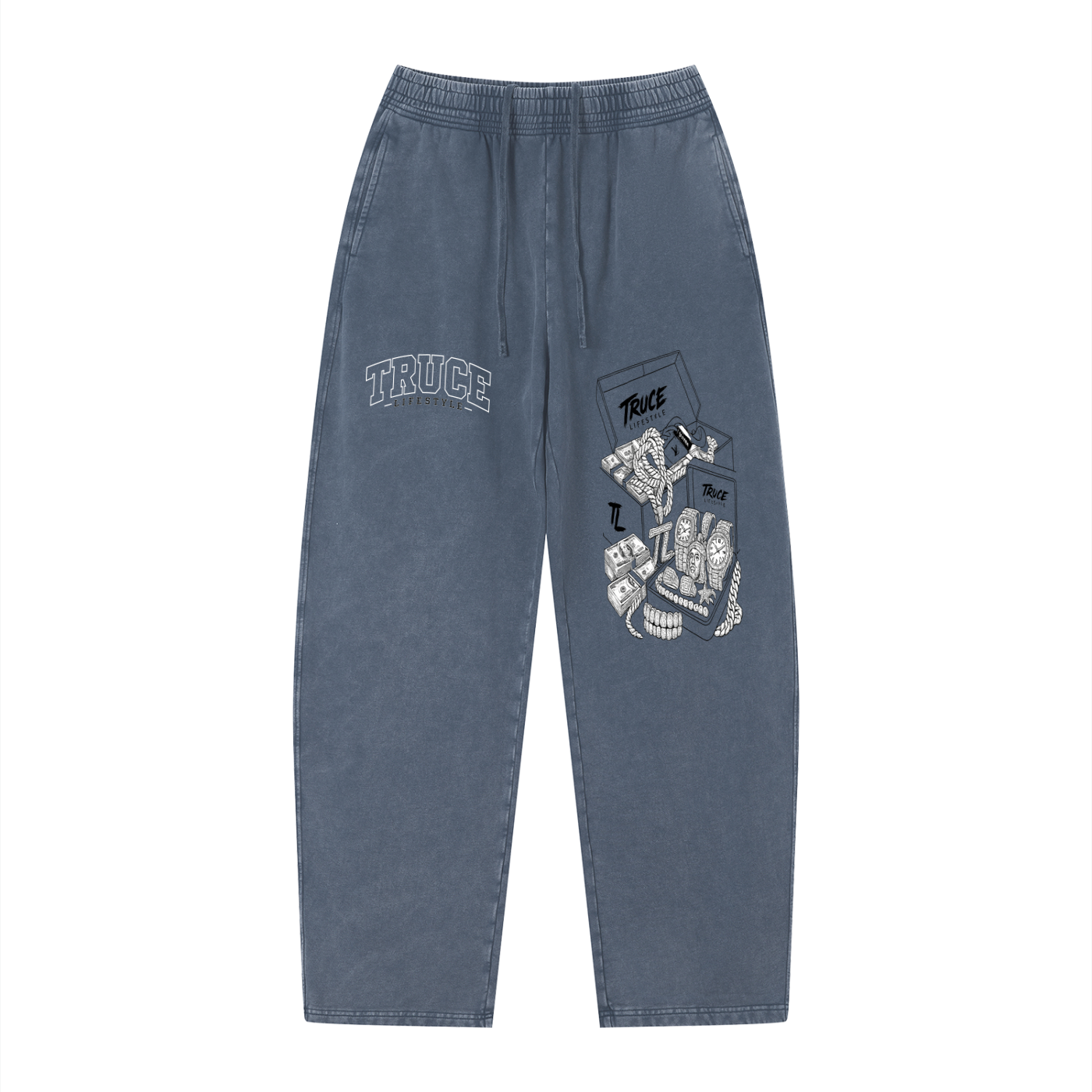 Truce Lifestyle | Fast Life Unisex (360 g/m²) Vintage Wash Loose Sweatpants