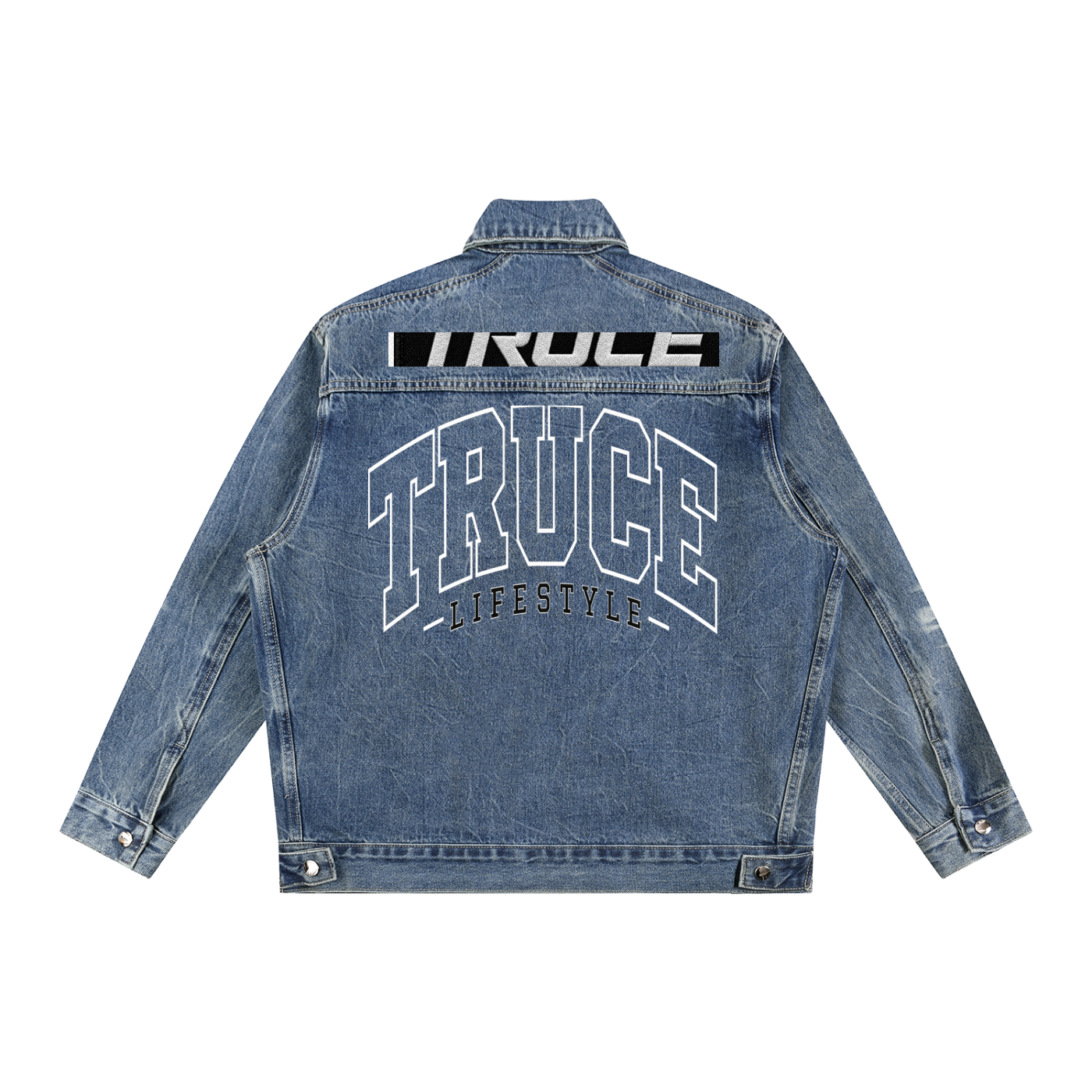 Truce Lifestyle | Vintage Wash Zip Up Denim Jacket