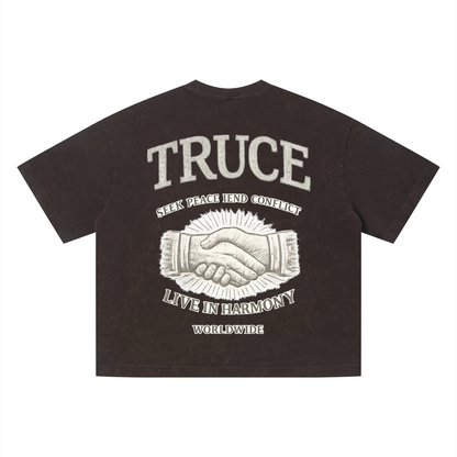 Truce Lifestyle | Unisex Vintage Wash (280 g/m²) Boxy T-Shirt