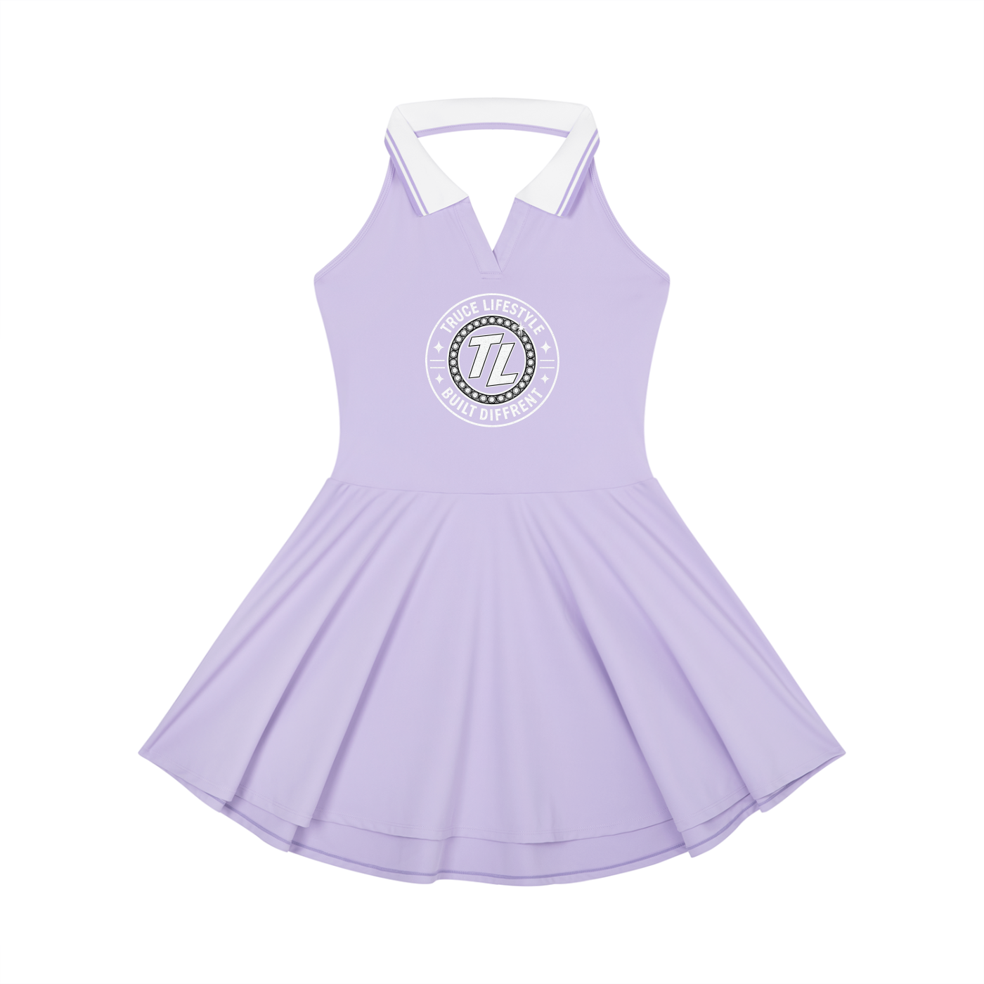 Truce Lifestyle | Women's Collared Halter A-Line (210 g/m²) Tennis Dress
