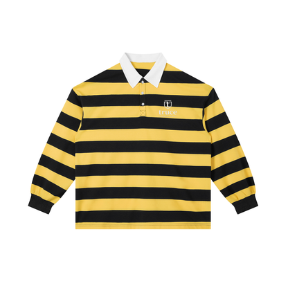 Truce Lifestyle | Color Block 230g/m Stripe Polo Shirt