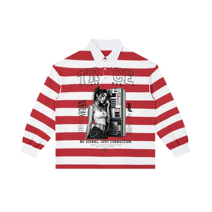 Truce Lifesyle | Payphone Color Block Stripe Polo Shirt