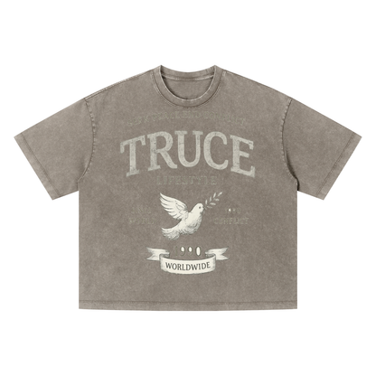 Truce Lifestyle | Unisex Vintage Wash (280 g/m²) Boxy T-Shirt