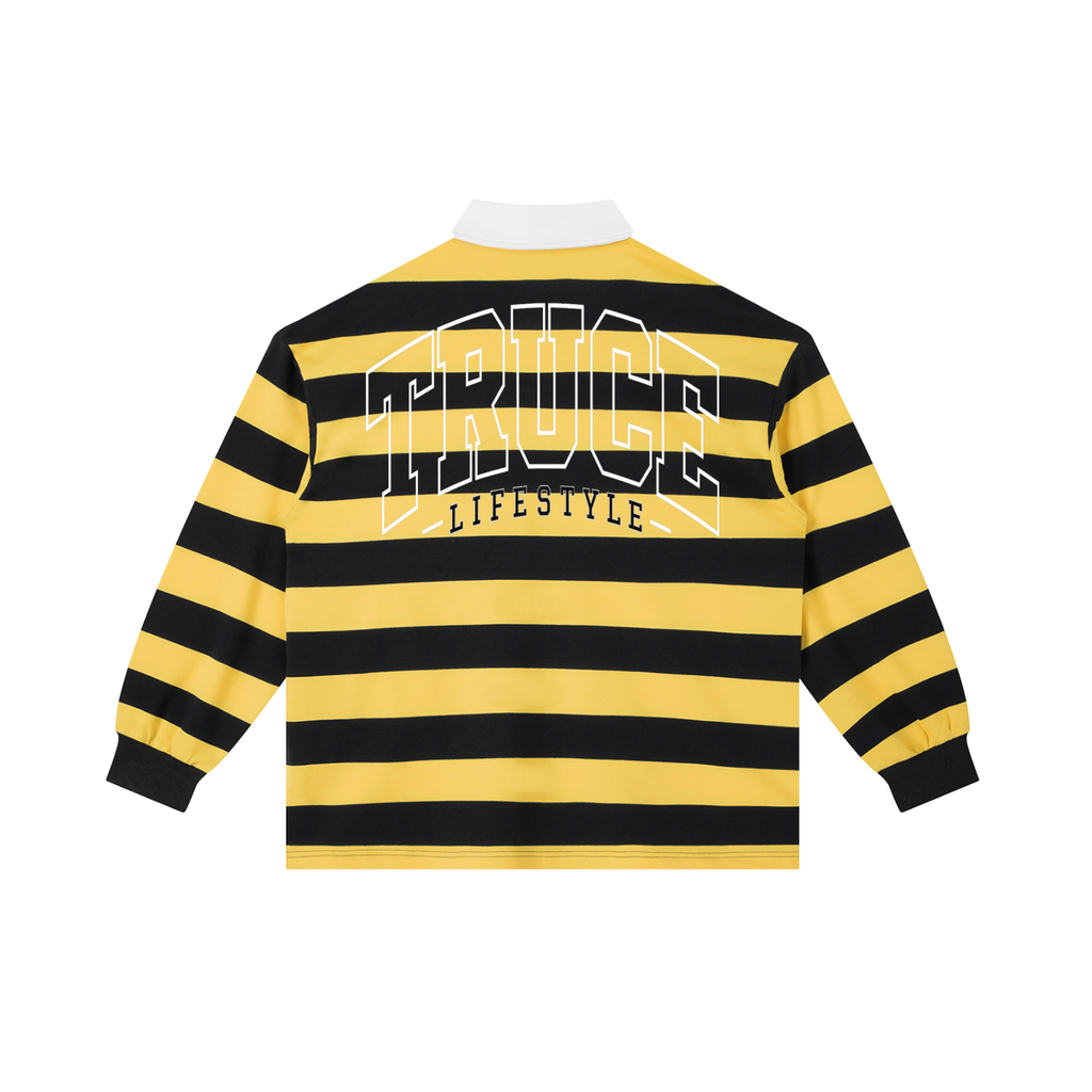 Truce Lifesyle | Payphone Color Block Stripe Polo Shirt