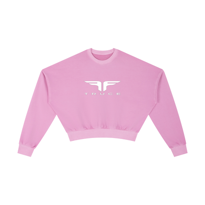 Truce Lifestyle | Sports Logo Vintage Washed Cropped (410 g/m²) Sweatshirt
