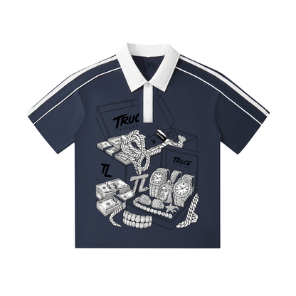 Truce Lifestyle | Contrast Collar (240 g/m²) Short-Sleeve Polo Shirt
