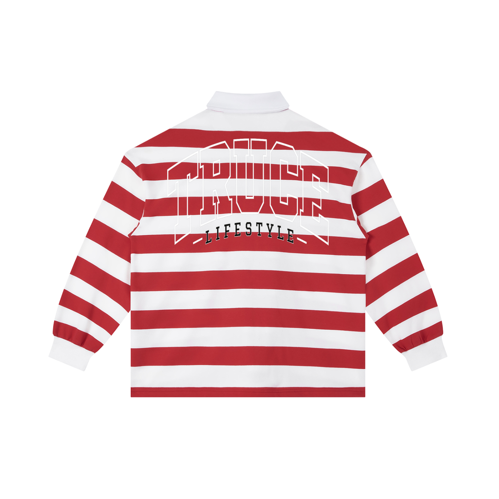 Truce Lifesyle | Payphone Color Block Stripe Polo Shirt
