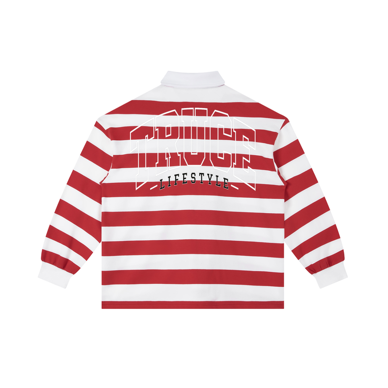 Truce Lifesyle | Payphone Color Block Stripe Polo Shirt