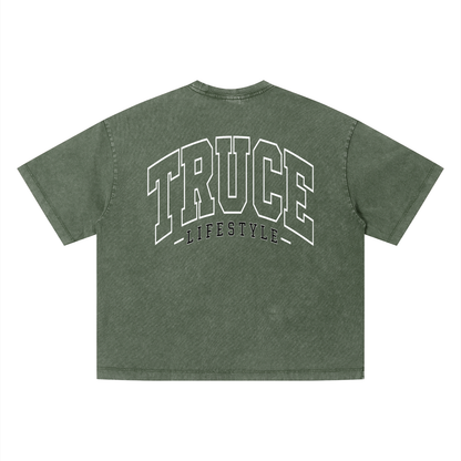 Truce Lifestyle | Living Fast Unisex (280 g/m²) Vintage Wash Boxy T-Shirt