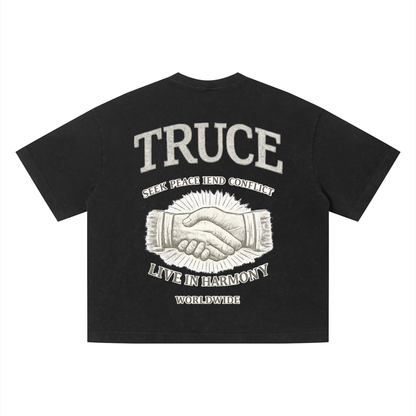 Truce Lifestyle | Unisex Vintage Wash (280 g/m²) Boxy T-Shirt