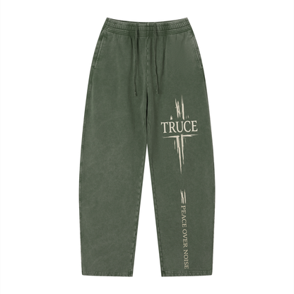 Truce Lifestyle | 360g/m Unisex Vintage Wash Loose Sweatpants