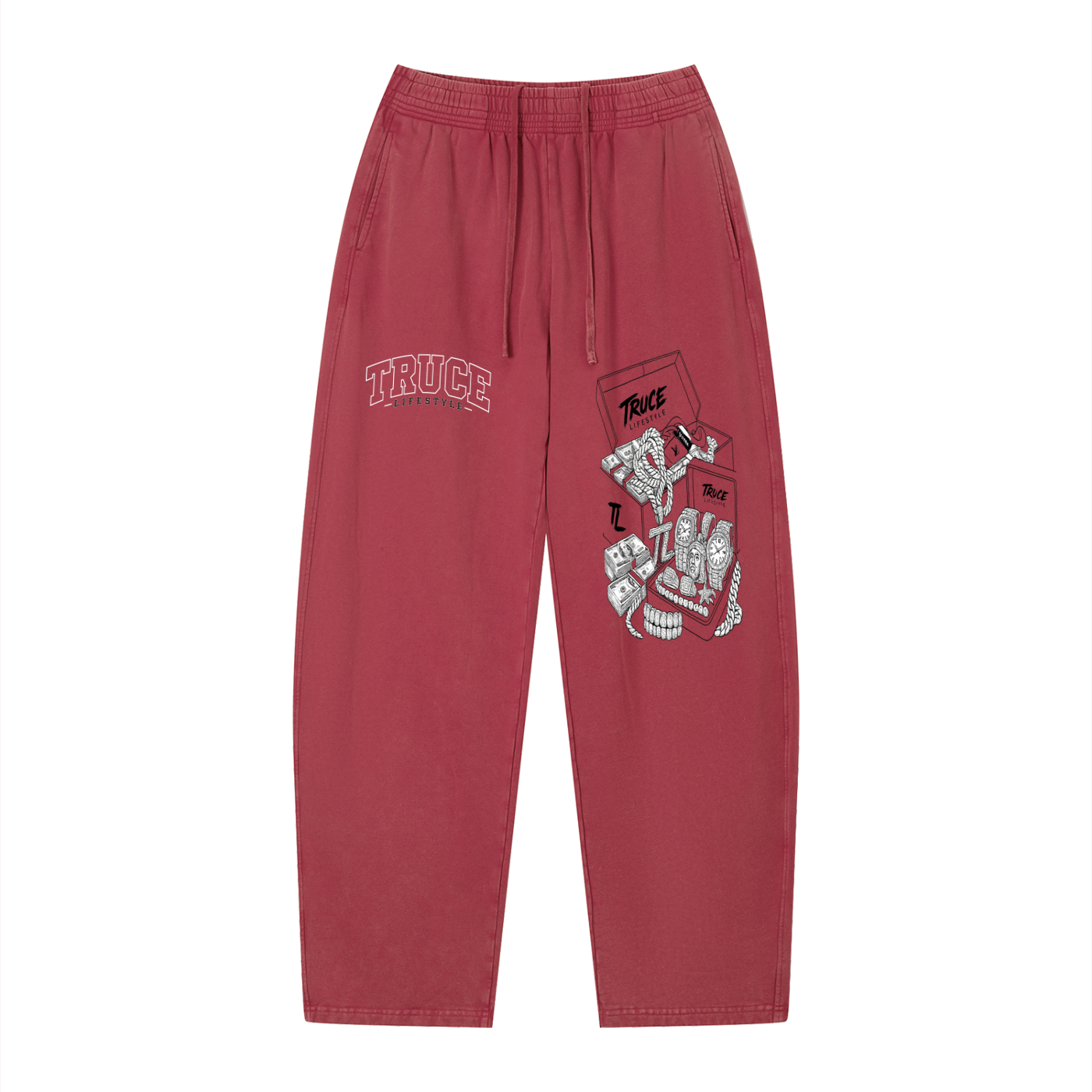 Truce Lifestyle | Fast Life Unisex (360 g/m²) Vintage Wash Loose Sweatpants