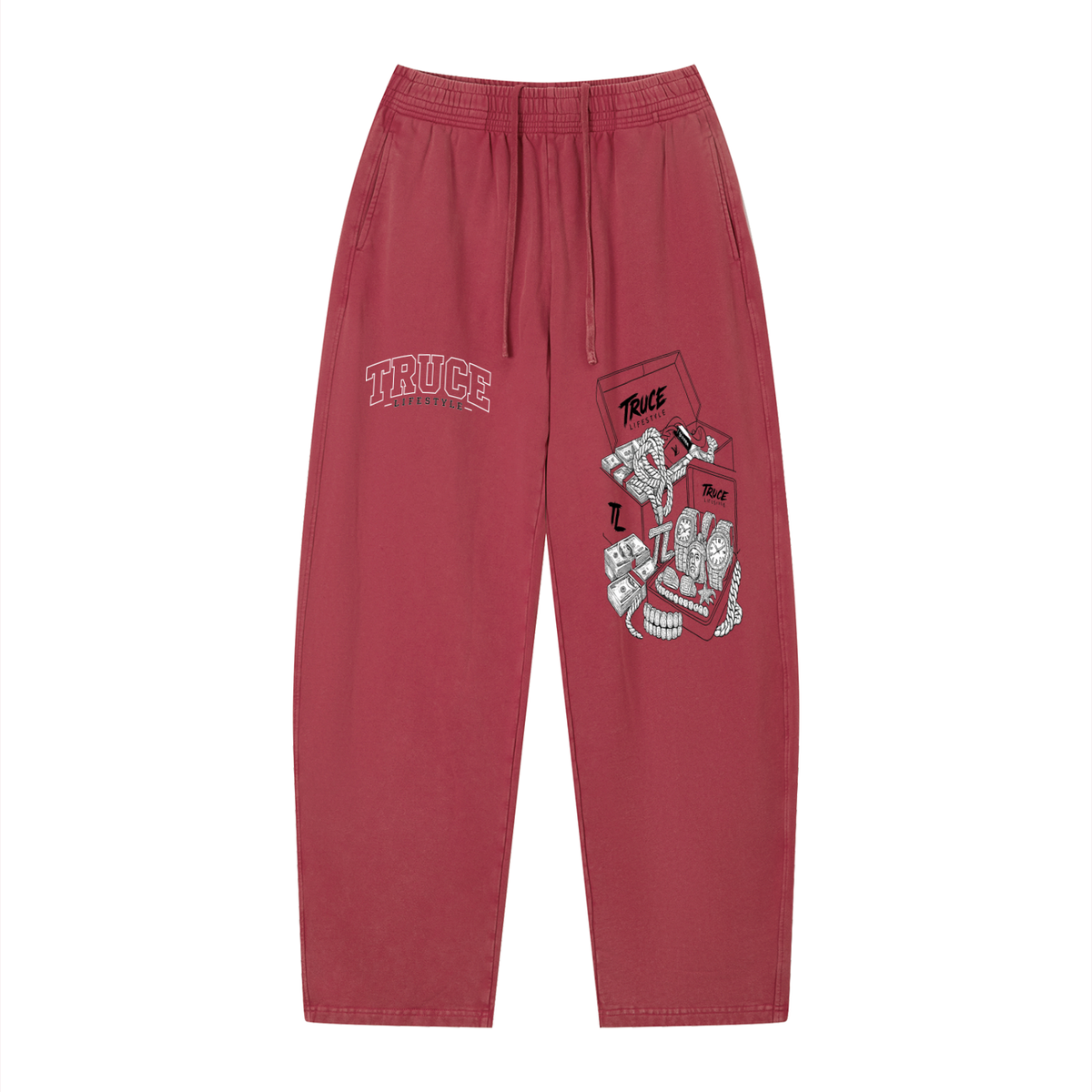 Truce Lifestyle | Fast Life Unisex (360 g/m²) Vintage Wash Loose Sweatpants