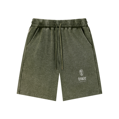 Truce Lifestyle | Essentail Mineral Wash Waffle Knit Shorts