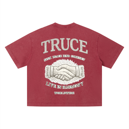 Truce Lifestyle | Unisex Vintage Wash Boxy T-Shirt