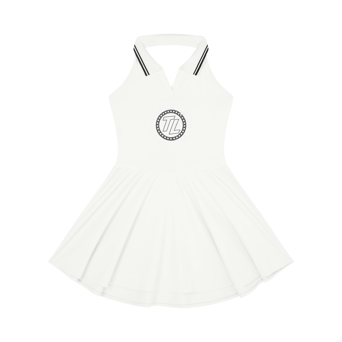 Truce Lifestyle | Women's Collared Halter A-Line (210 g/m²) Tennis Dress