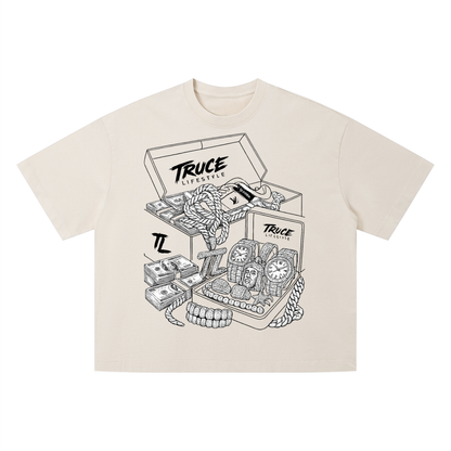 Truce Lifestyle | Living Fast Unisex (280 g/m²) Vintage Wash Boxy T-Shirt