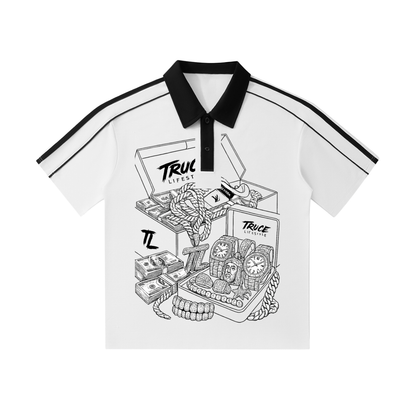 Truce Lifestyle | Contrast Collar (240 g/m²) Short-Sleeve Polo Shirt