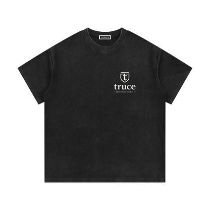 Truce Lifestyle | Essential 340g/m Mineral Wash Waffle Knit T-Shirt