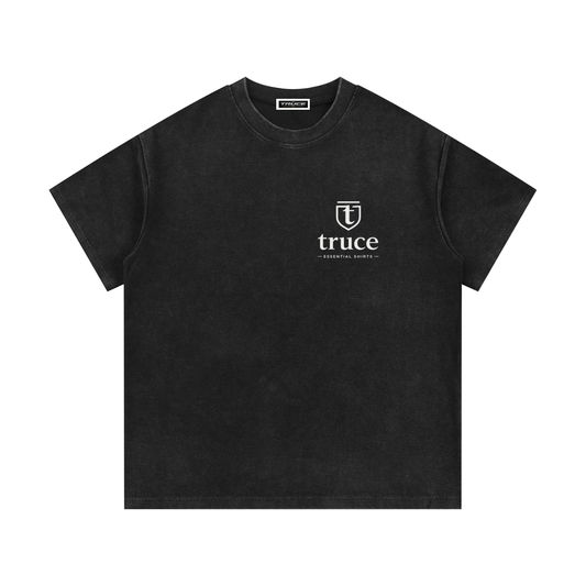 Truce Lifestyle | Essential 340g/m Mineral Wash Waffle Knit T-Shirt