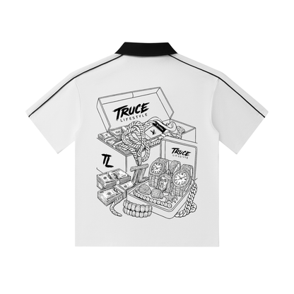 Truce Lifestyle | Contrast Collar (240 g/m²) Short-Sleeve Polo Shirt