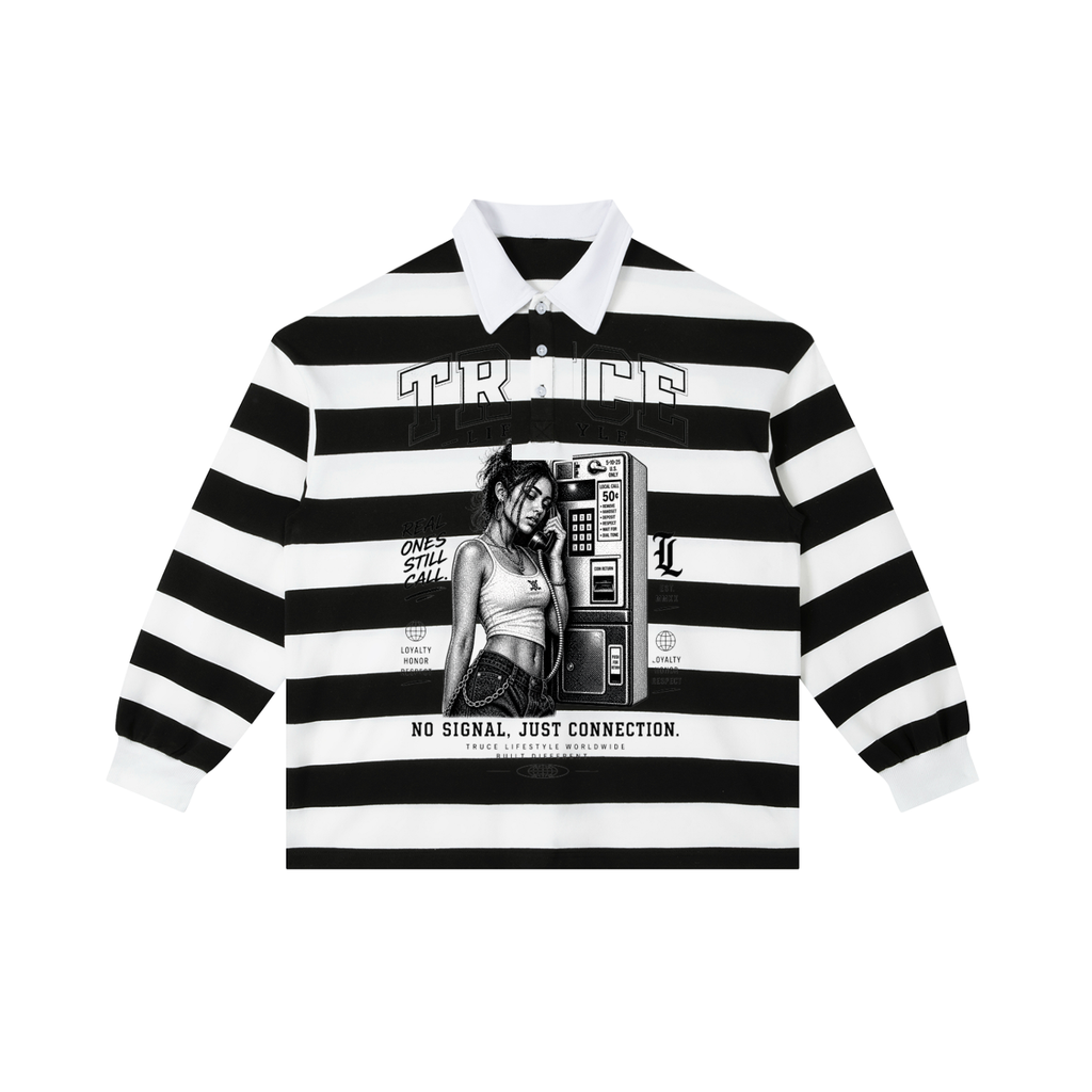 Truce Lifesyle | Payphone Color Block Stripe Polo Shirt