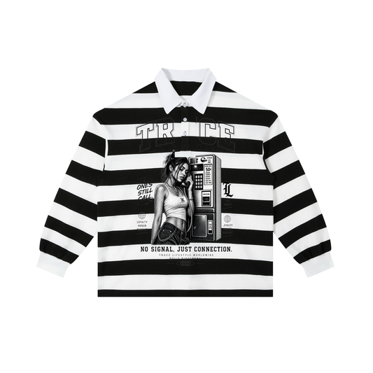 Truce Lifesyle | Payphone Color Block Stripe Polo Shirt
